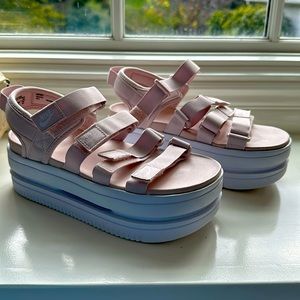 Nike platform sandals